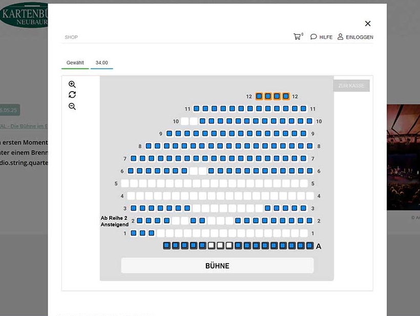 Kartenbüro Neubaur Relaunch 2024 Saalplan © interact
