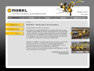 Micro-Website "Universal-Schraubmaschine 30.82 RKS"